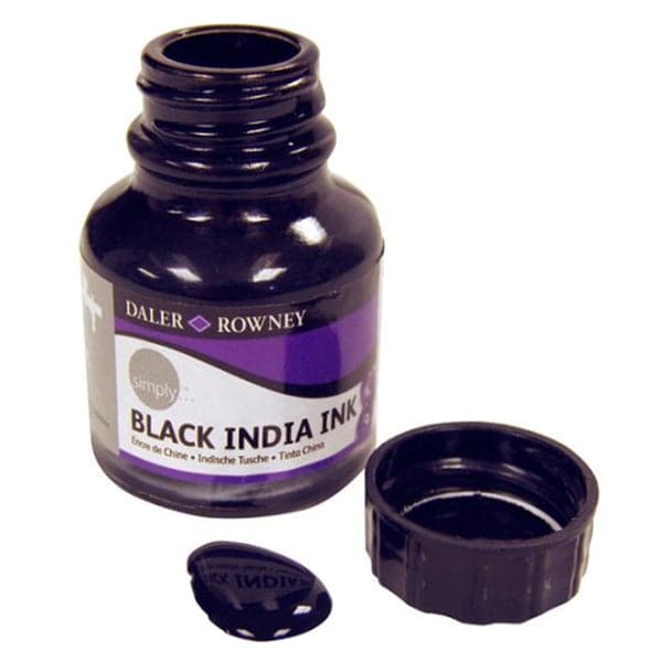 Daler Rowney Black Indian Ink 29.5Ml Bottle