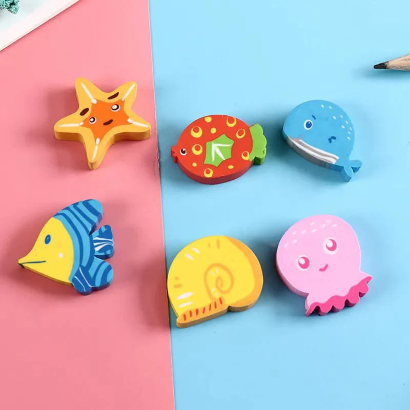 Dream Sea Animals Eraser Set of 6