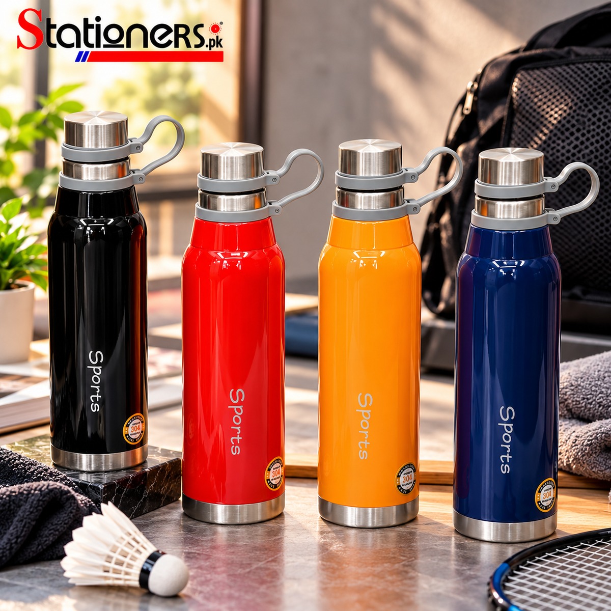 Sports Stainless Steel Insulated Double Wall Flask Hot and Cold Water Bottle 800ml