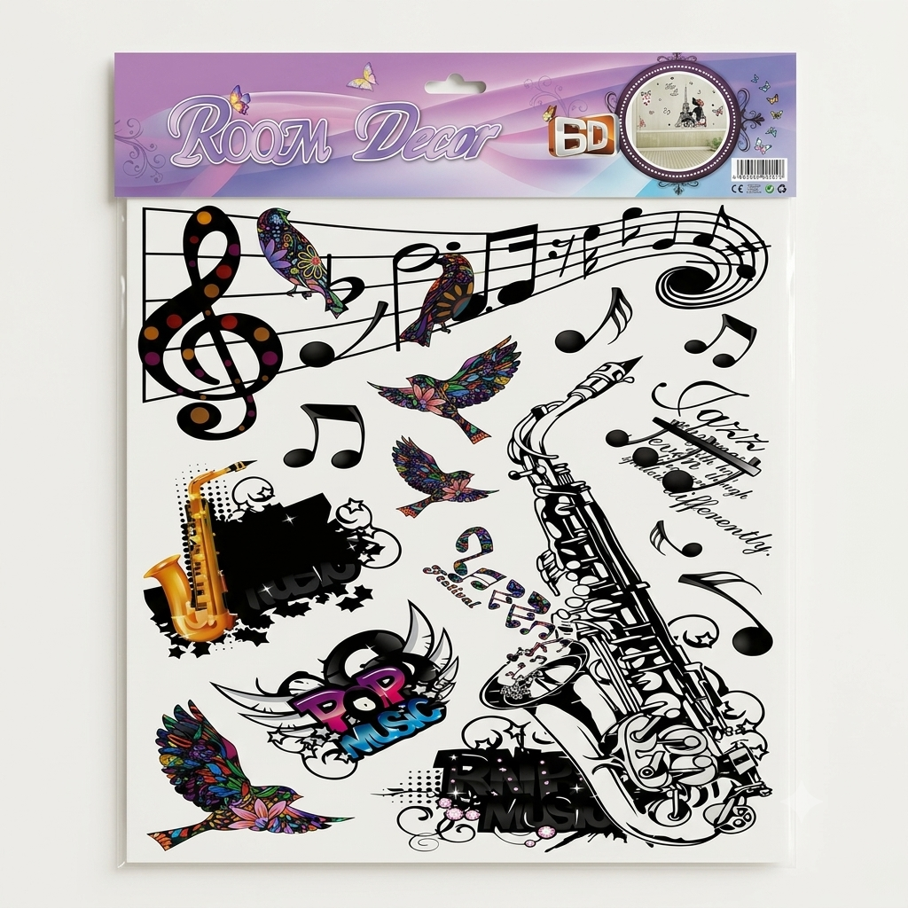 6D Room Decor Wall Stickers | Premium Peel & Stick Wall Art | 19.5 × 30 Inch