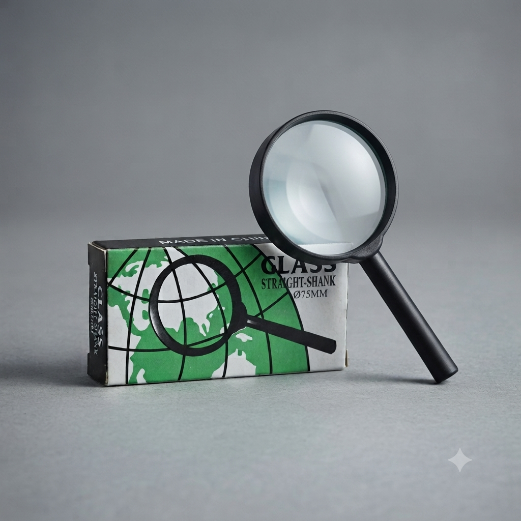 Magnifying Glass with Green Box – Black | 40mm to 100mm