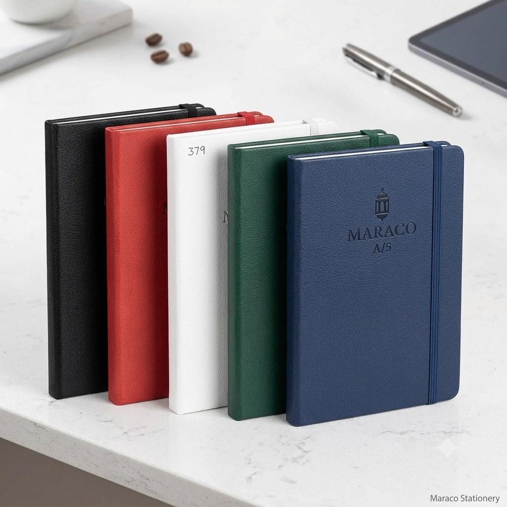 Morocco Notebook A5 – Premium Hardcover | Black, White, Red, Green & Blue