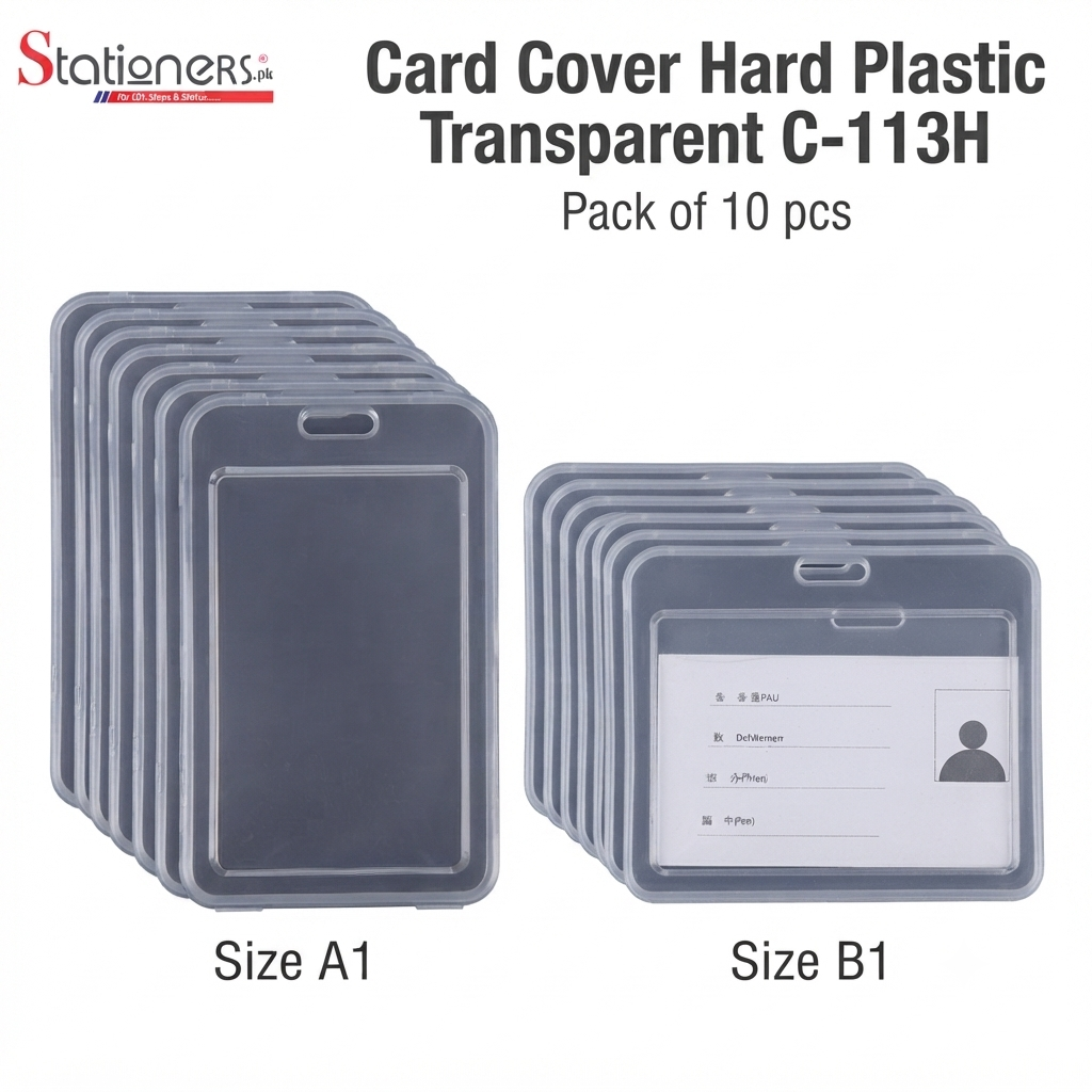 Card Cover Hard Plastic Transparent C-113H A1 & B1 (10pcs)