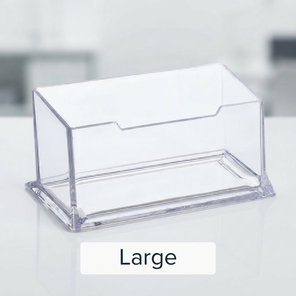 Visiting Card Holder Transparent – Small, Large & With Cap