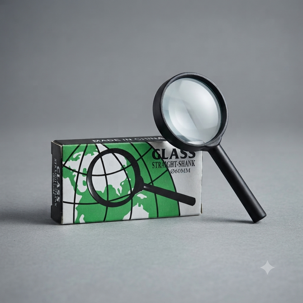 Magnifying Glass with Green Box – Black | 40mm to 100mm