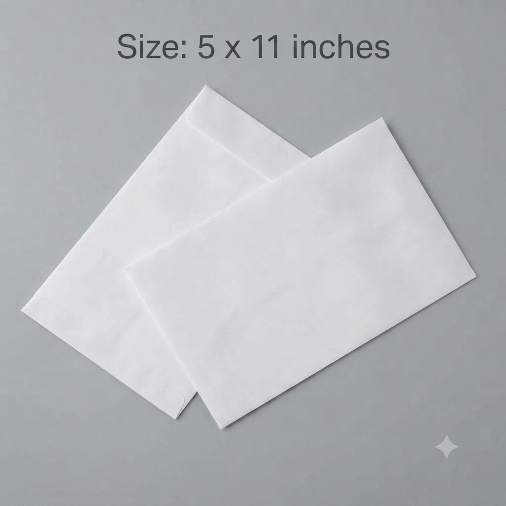 Paper Envelope White 80gm (Multiple Sizes Available)