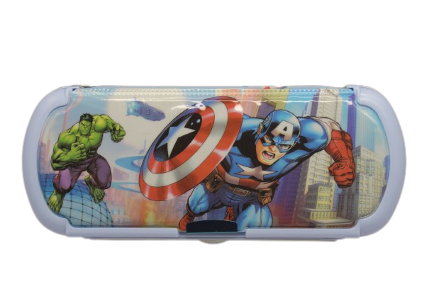 Captain America Character Pencil Box With Mini Drawing Board
