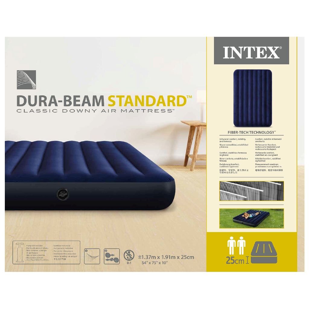 INTEX Air Bed ( 60"x80"x10" ) Classic Downy Airbed