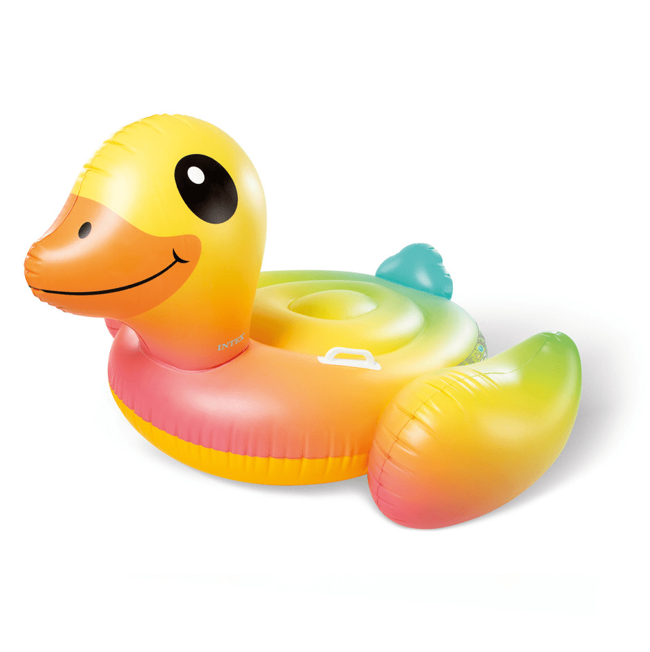 INTEX Baby Duck Ride-On Inflatable Pool Float (58" x 58" x 32")