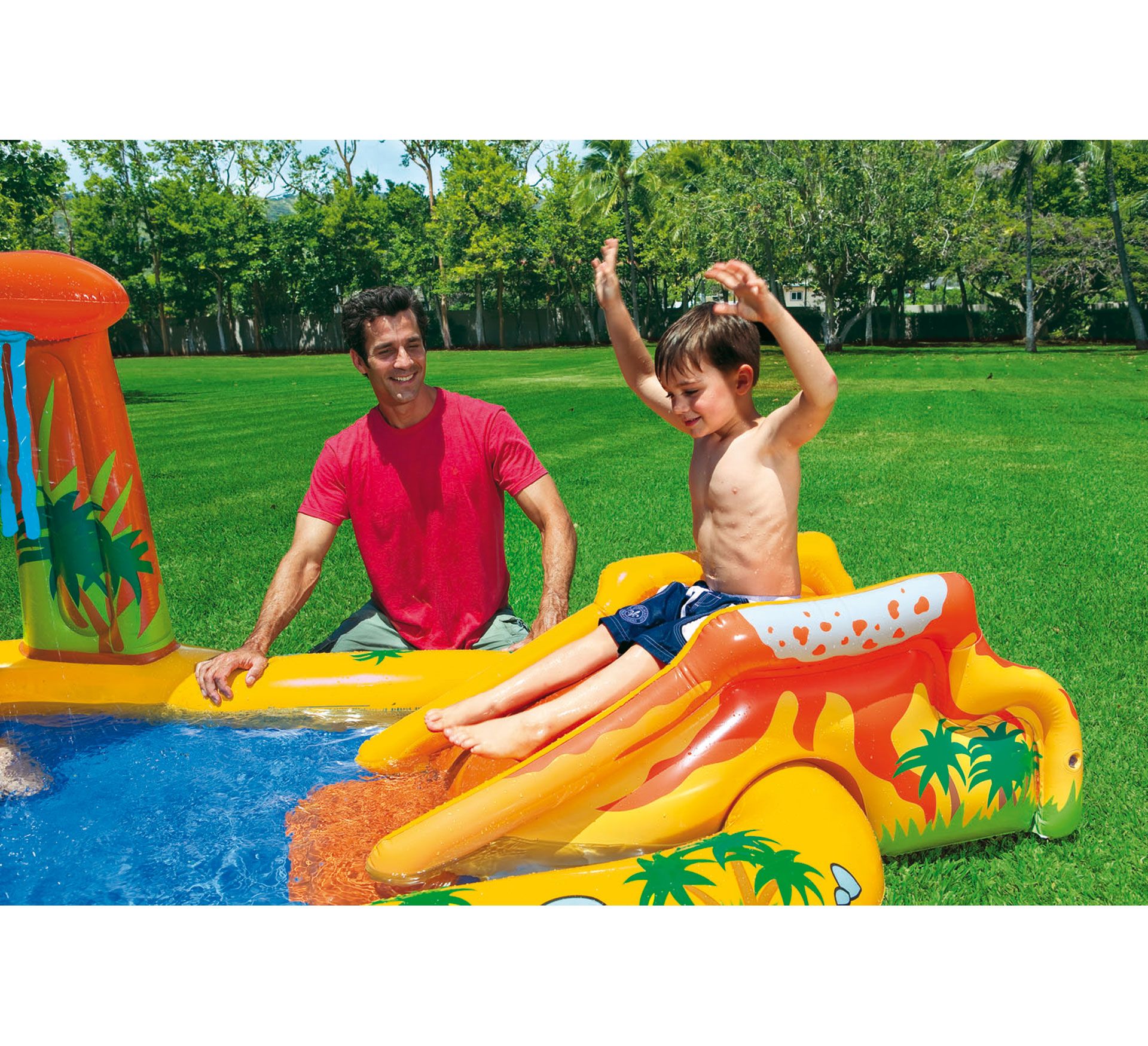 INTEX Dinosaur Play Center Swim Pool 8X6X3.5