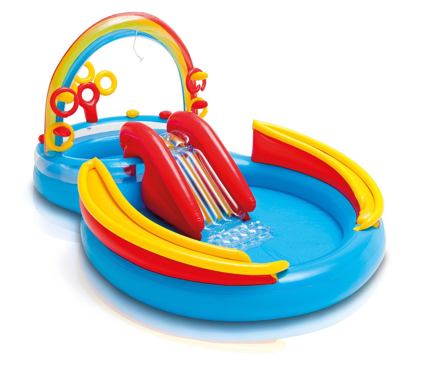 INTEX Rainbow Ring Play Center Swimming Pool 117X76X53IN