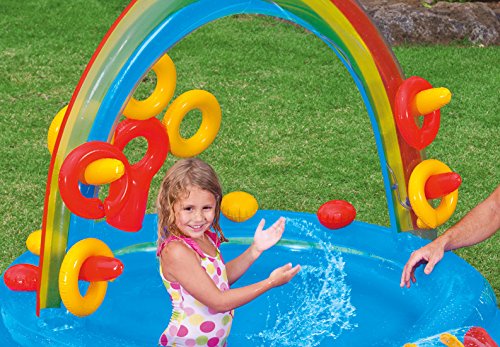 INTEX Rainbow Ring Play Center Swimming Pool 117X76X53IN