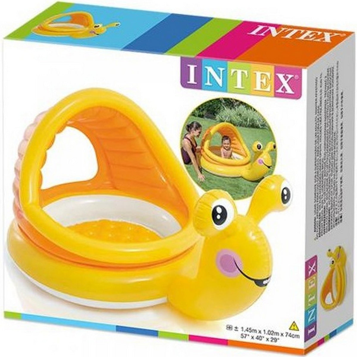 INTEX Snail Shade Baby Pool ( 57" x 40" x 29" )