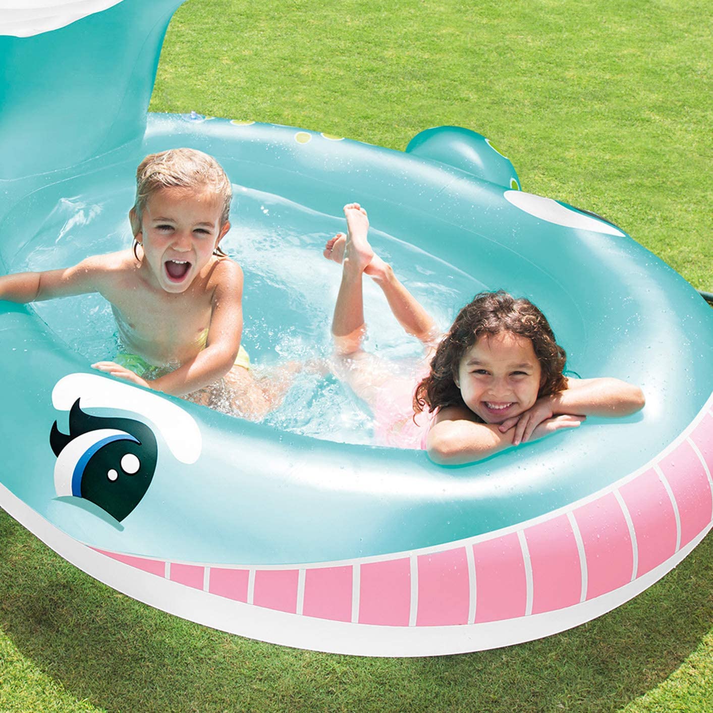 INTEX Whale Spray Pool Center 79” x 77” x 36”