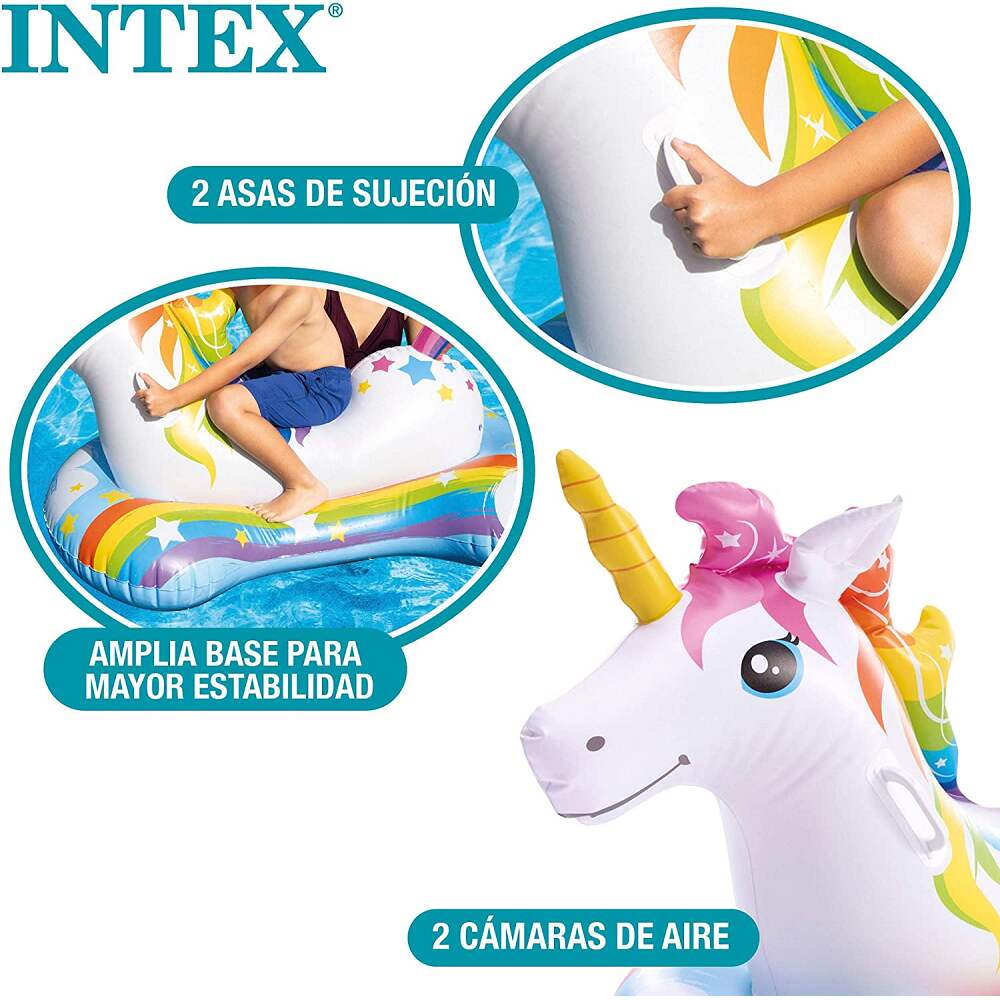 Intex Magical Unicorn Ride-On Inflatable Pool Float ( 64in x 34in )