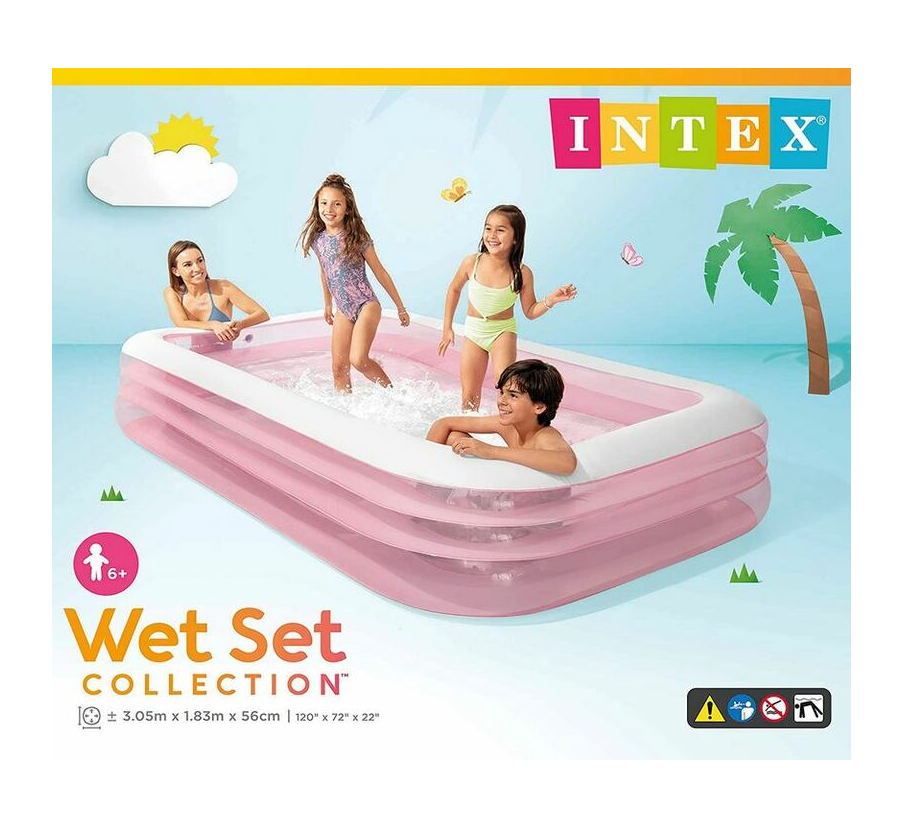 Intex Swim Center Family Pool Rectangular Pools (120"x72"x22" )