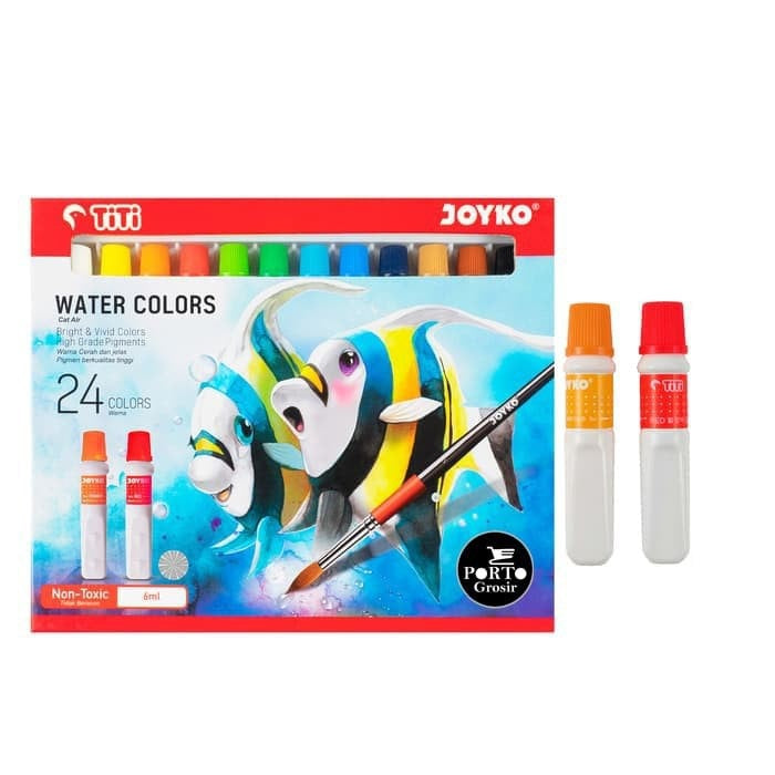 Joytiti Artist's Watercolor Paints Set of 24 6ml