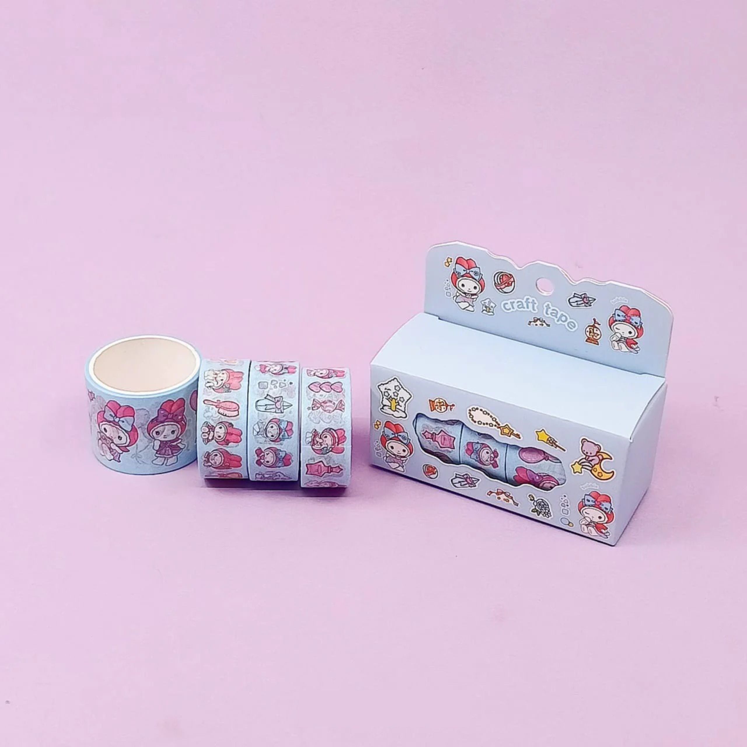 Kawai Cute Bunny Washi Tapes Set of 4
