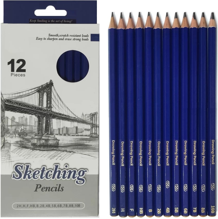 Keep Smiling Sketching Pencil Set Of 12