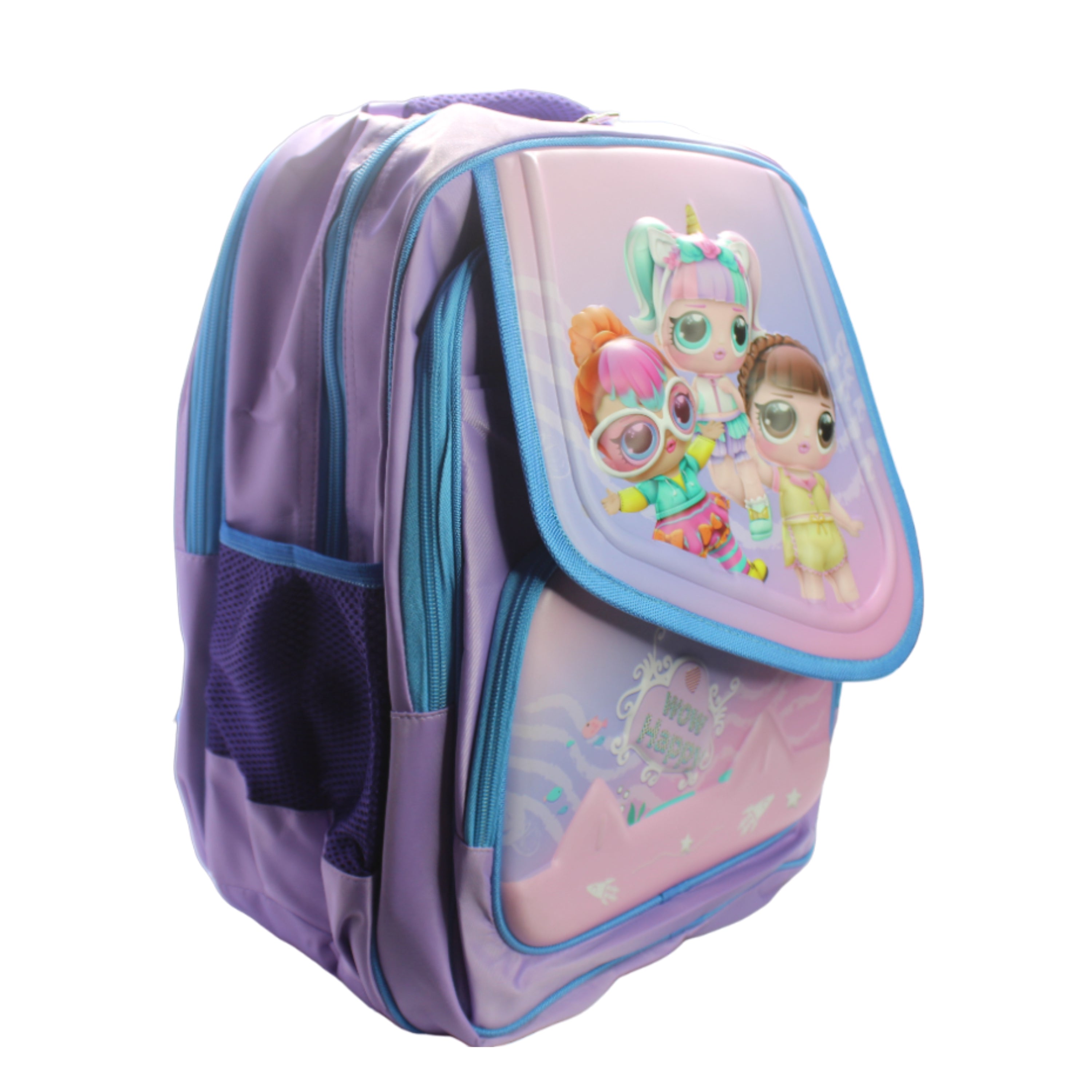 LOL Flap School Bag for Girls Class 4 to 8
