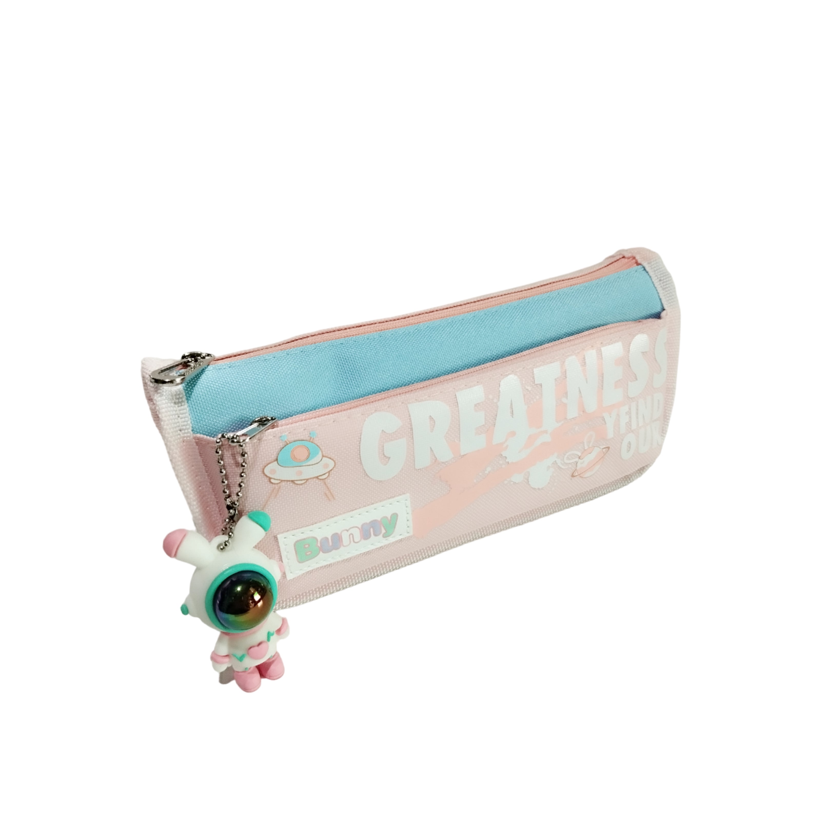 Large Capacity Two Zipper Pencil Pouch for Girls