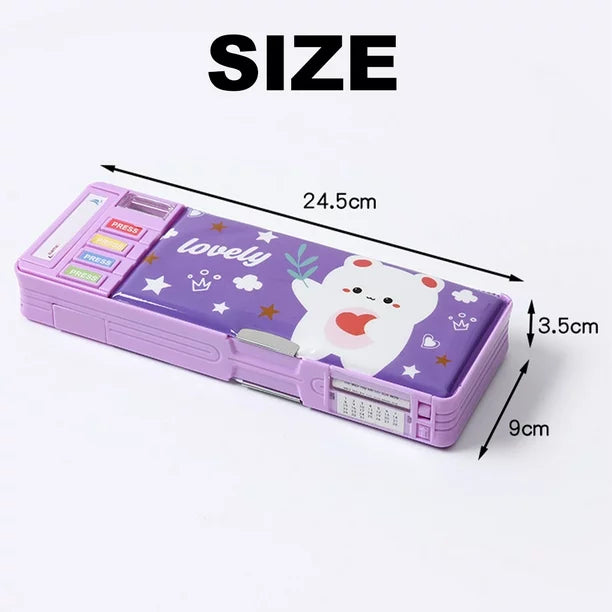 Multifunctional Stationery Organizer Magnet Pencil Case for Kids