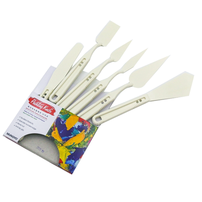 Mungyo Artists' Plastic Painting Knife Set of 6Pcs