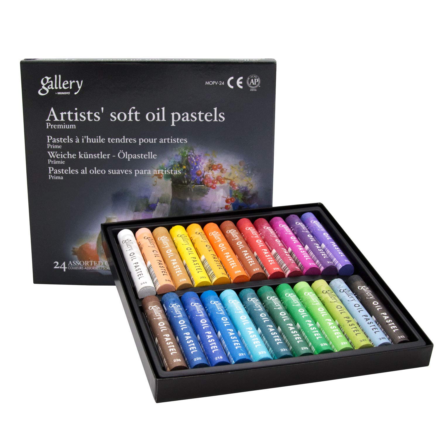 Mungyo Gallery Artists' Soft Oil Pastels Set Of 24