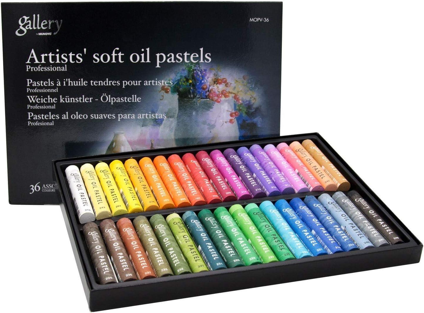 Mungyo Gallery Artists' Soft Oil Pastels Set Of 36