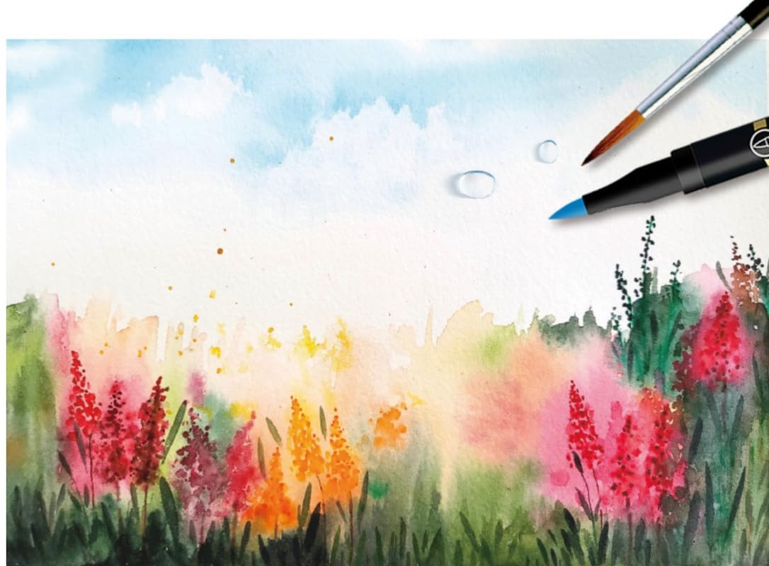 Mungyo Watercolor Twin Tip Pen Set of 6 Basic Colors