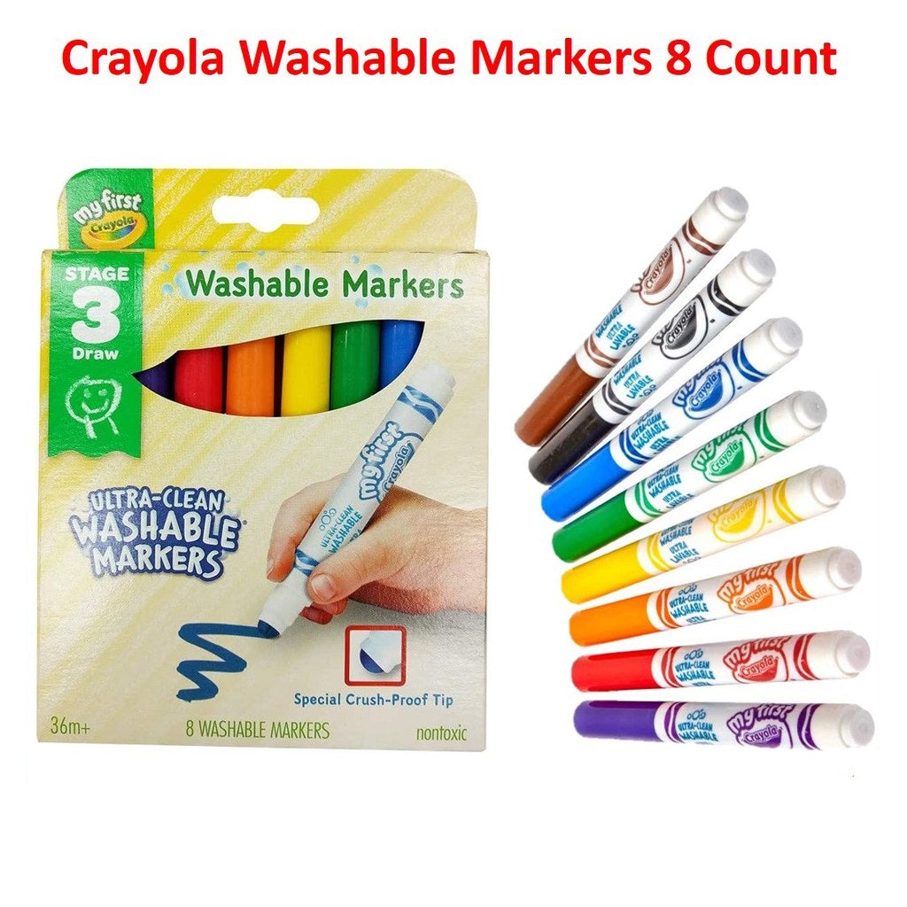 My First Crayola Washable Markers Pack of 8 811324