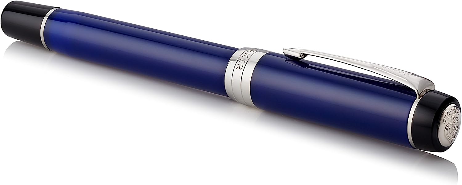 Parker Duofold Classic Blue & Black International Fountain Pen