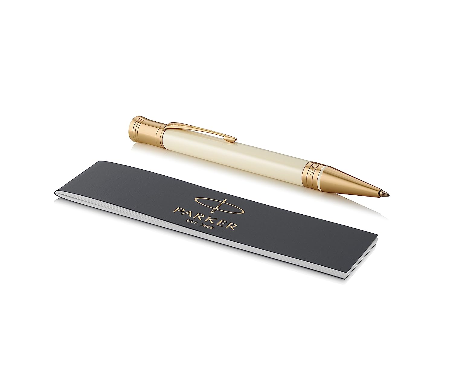 Parker Duofold Classic Ivory with Gold Trim Ballpoint Pen