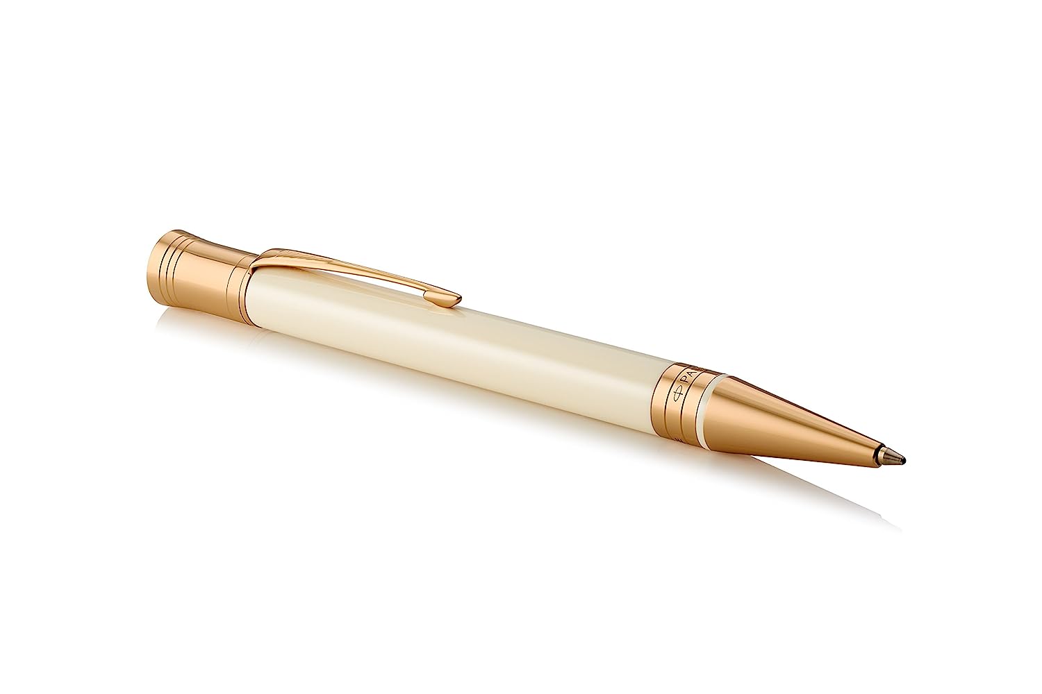Parker Duofold Classic Ivory with Gold Trim Ballpoint Pen
