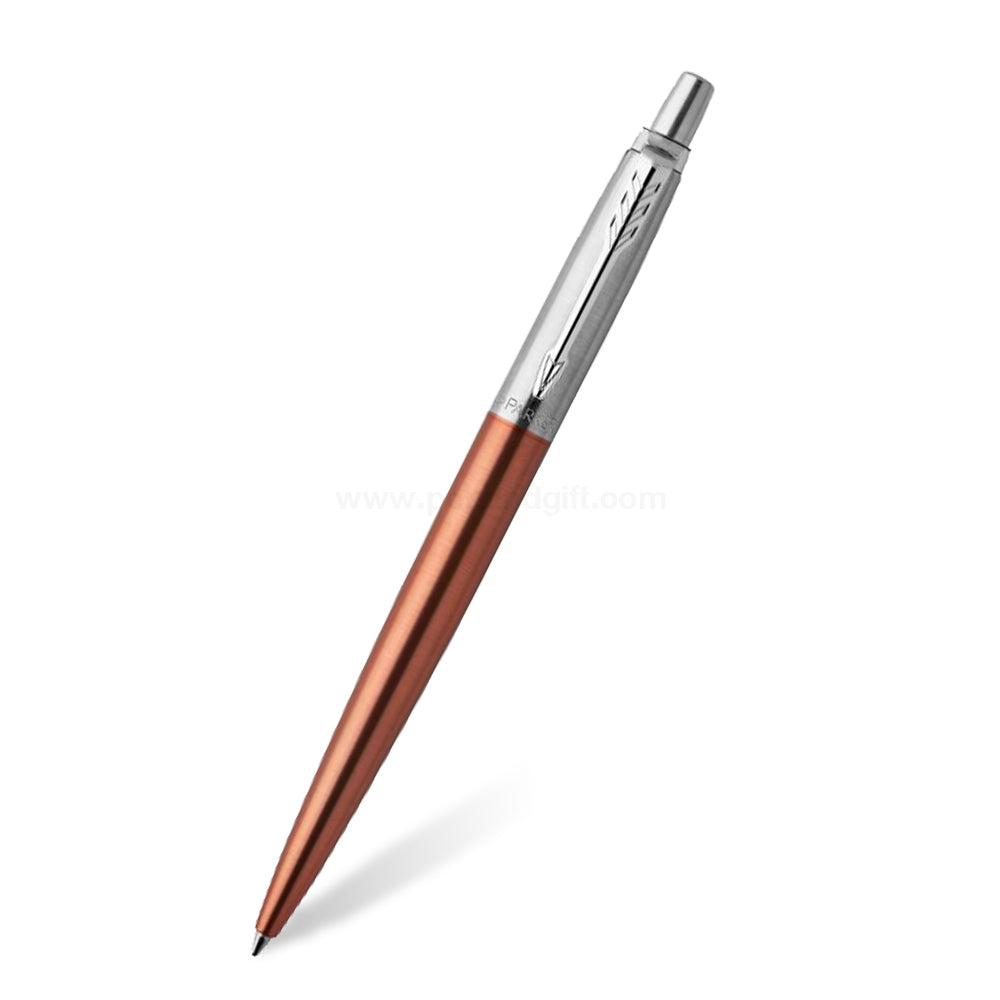 Parker Jotter Ballpoint Pen in Chelsea Orange with Chrome Trim