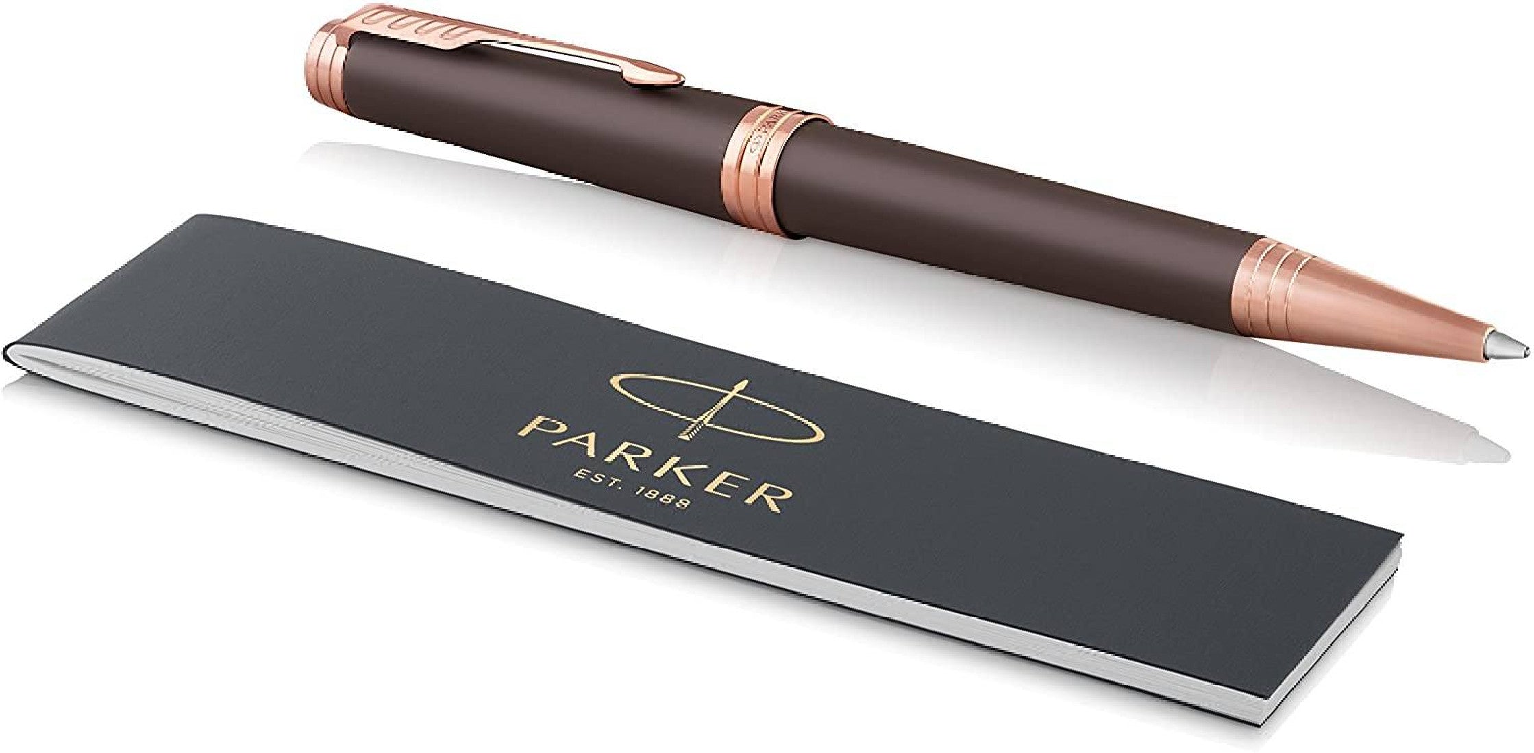 Parker Premier Soft Brown With Pink Gold Trim Ballpoint Pen