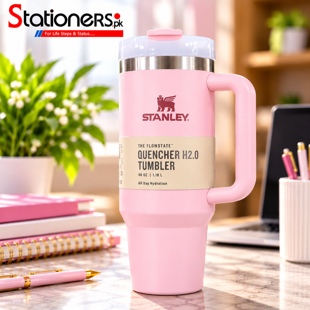 Stanley Quencher H2.0 Tumbler with Handle – Available in 4 Colours