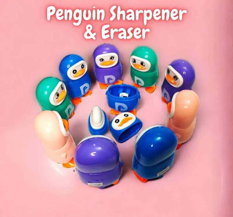 Penguin Sharpener & Eraser 2 in 1