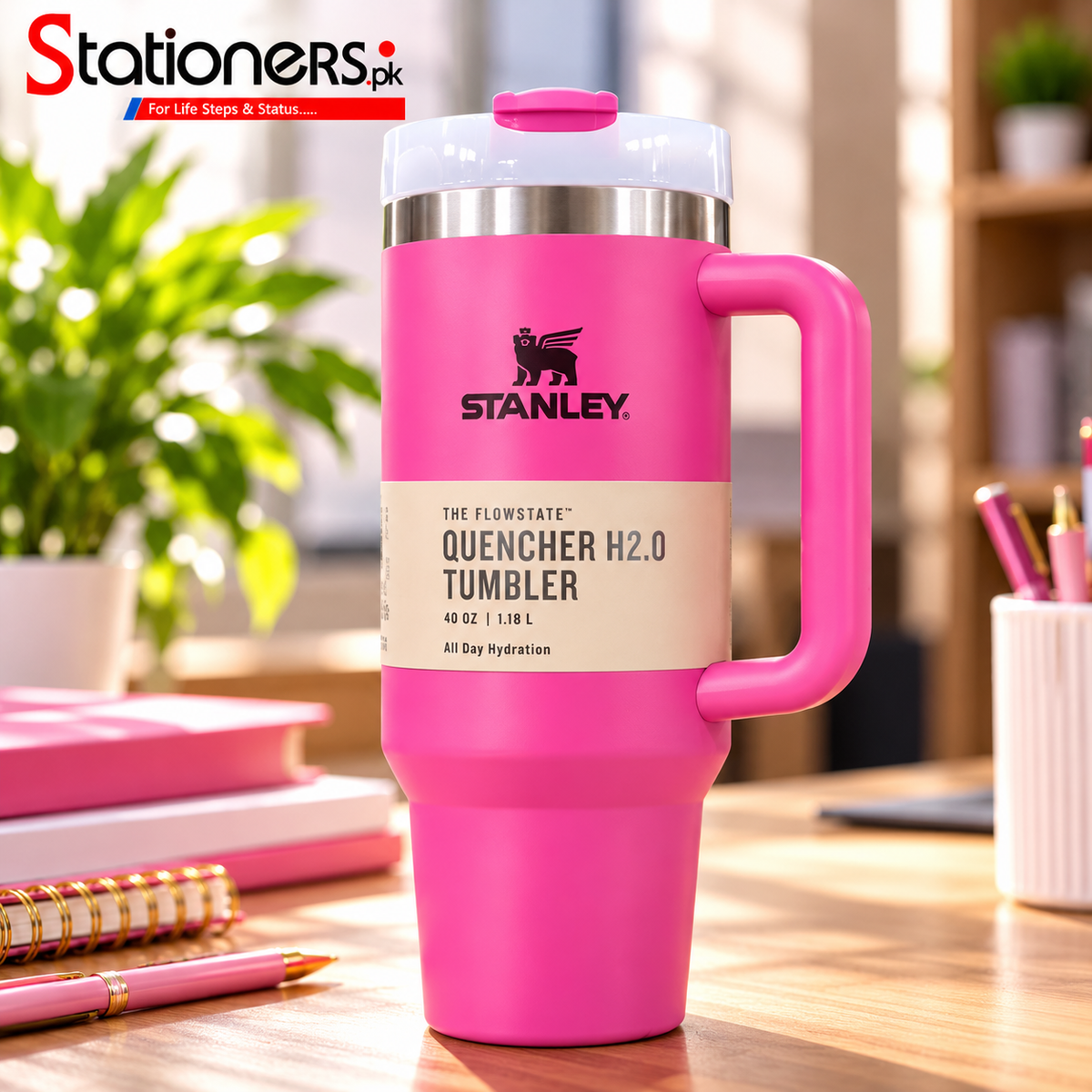 Stanley Quencher H2.0 Tumbler with Handle – Available in 4 Colours