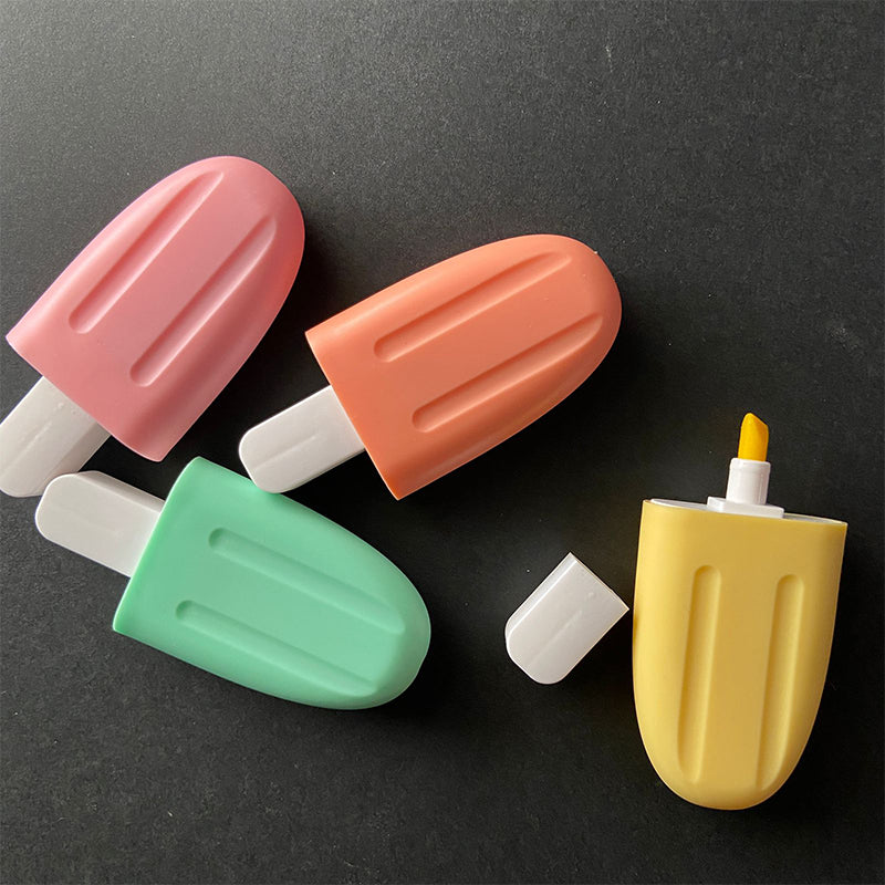 Popsicle Ice Cream Highlighter -Marker Pens Pack of 6