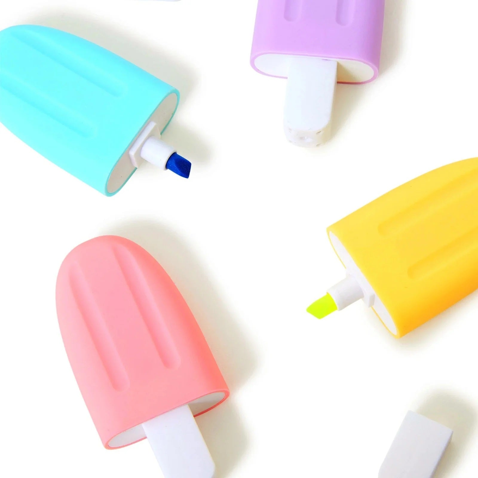Popsicle Ice Cream Highlighter -Marker Pens Pack of 6