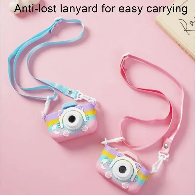 Rainbow Color Cartoon Kids Digital Instant Dual Camera