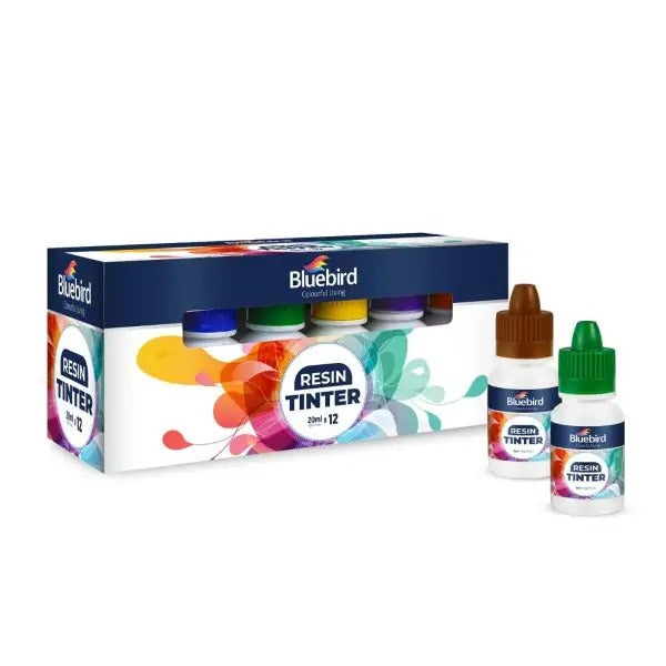 Bluebird Resin Tinter – Set of 12 Assorted Primary Shades