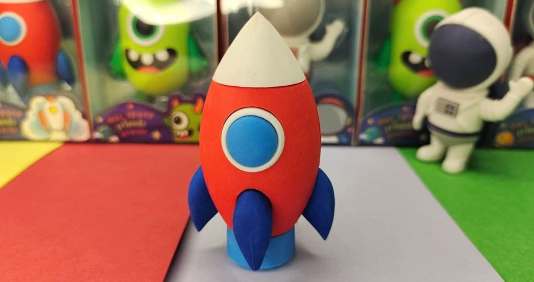 3D Big Erasers in Space Theme (1pack)