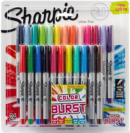 Sharpie Color Burst Ultra Fine Markers Pack of 24 1949558