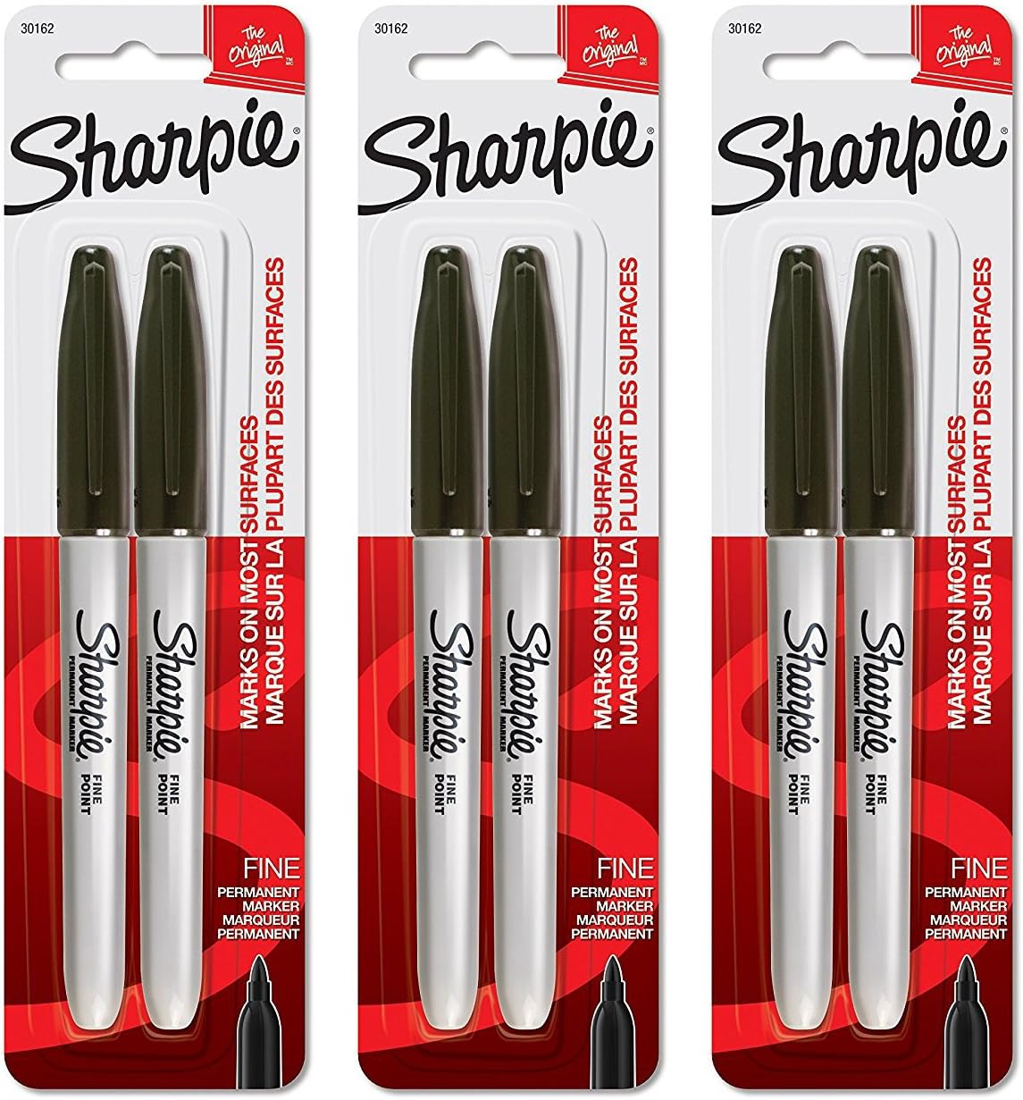 Sharpie Fine Point Permanent Markers Pack of 2 30162