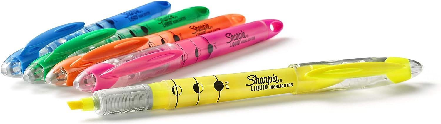 Sharpie Liquid Chisel Tip Highlighters Pack of 10