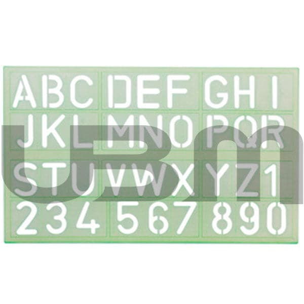 Stencil Alphabetic Scale