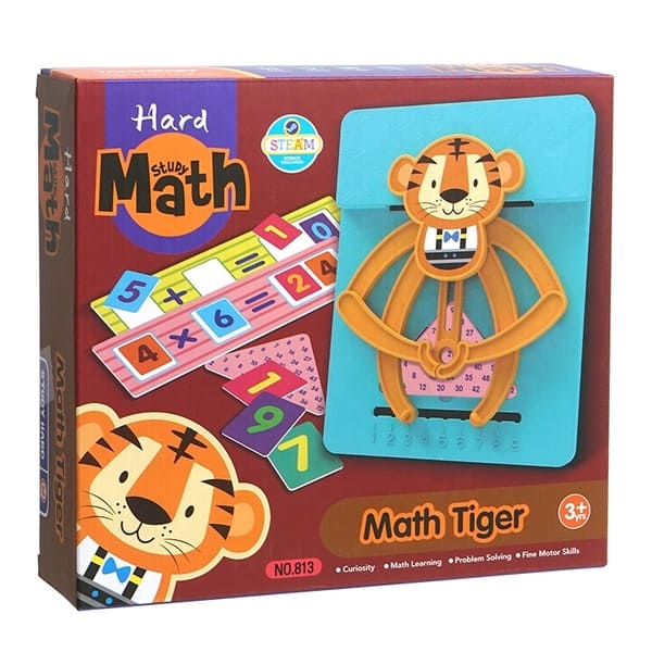 Study Hard Math Tiger Educational Game