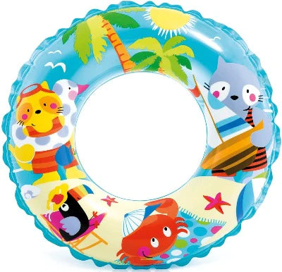 Transparent Inflatable Swim Rings - Assortment